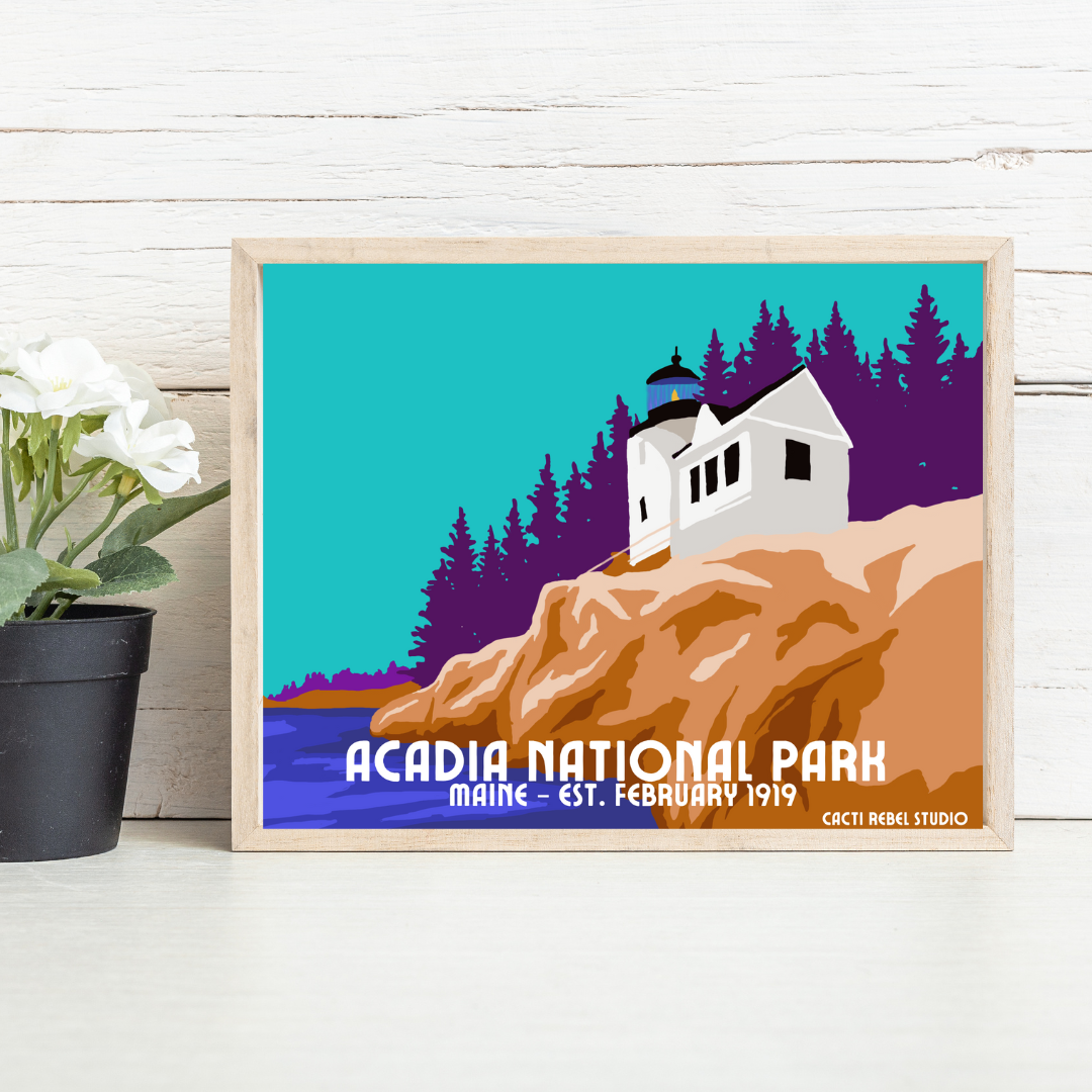 Acadia Maine National Park Art Print + Canvas