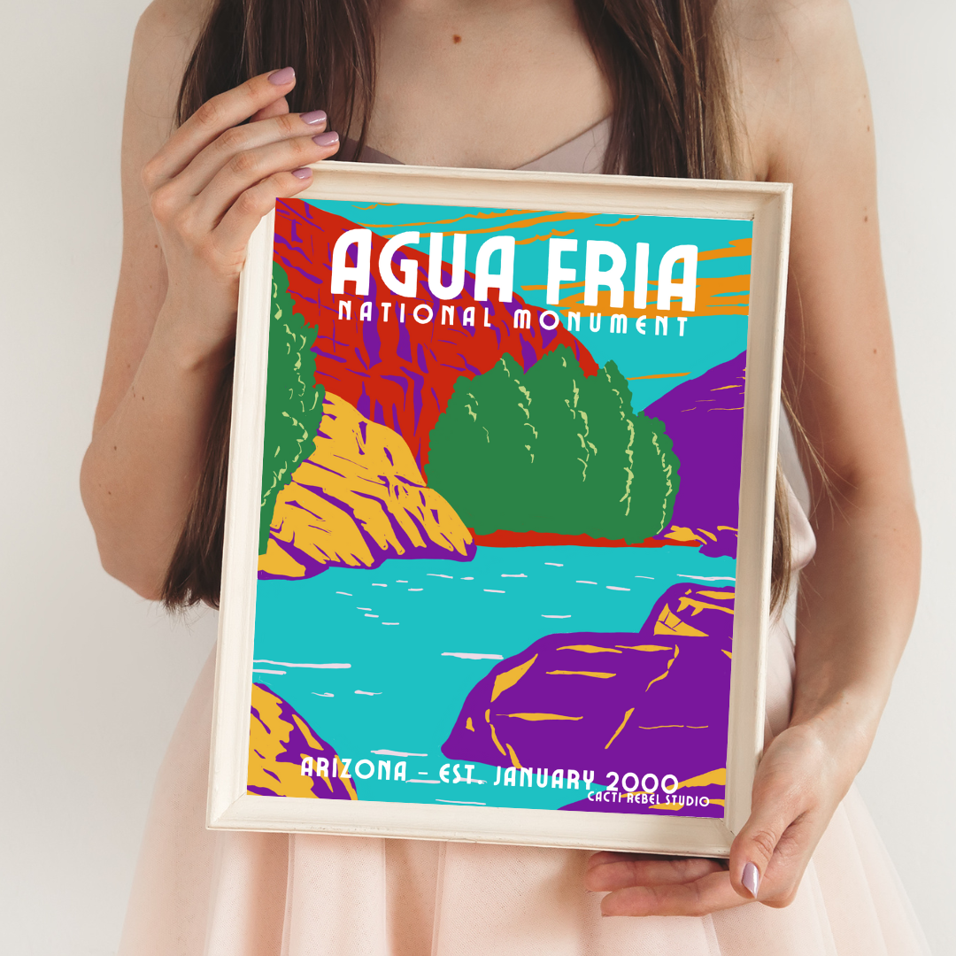Agua Fria National Monument Whimsical Print + Canvas
