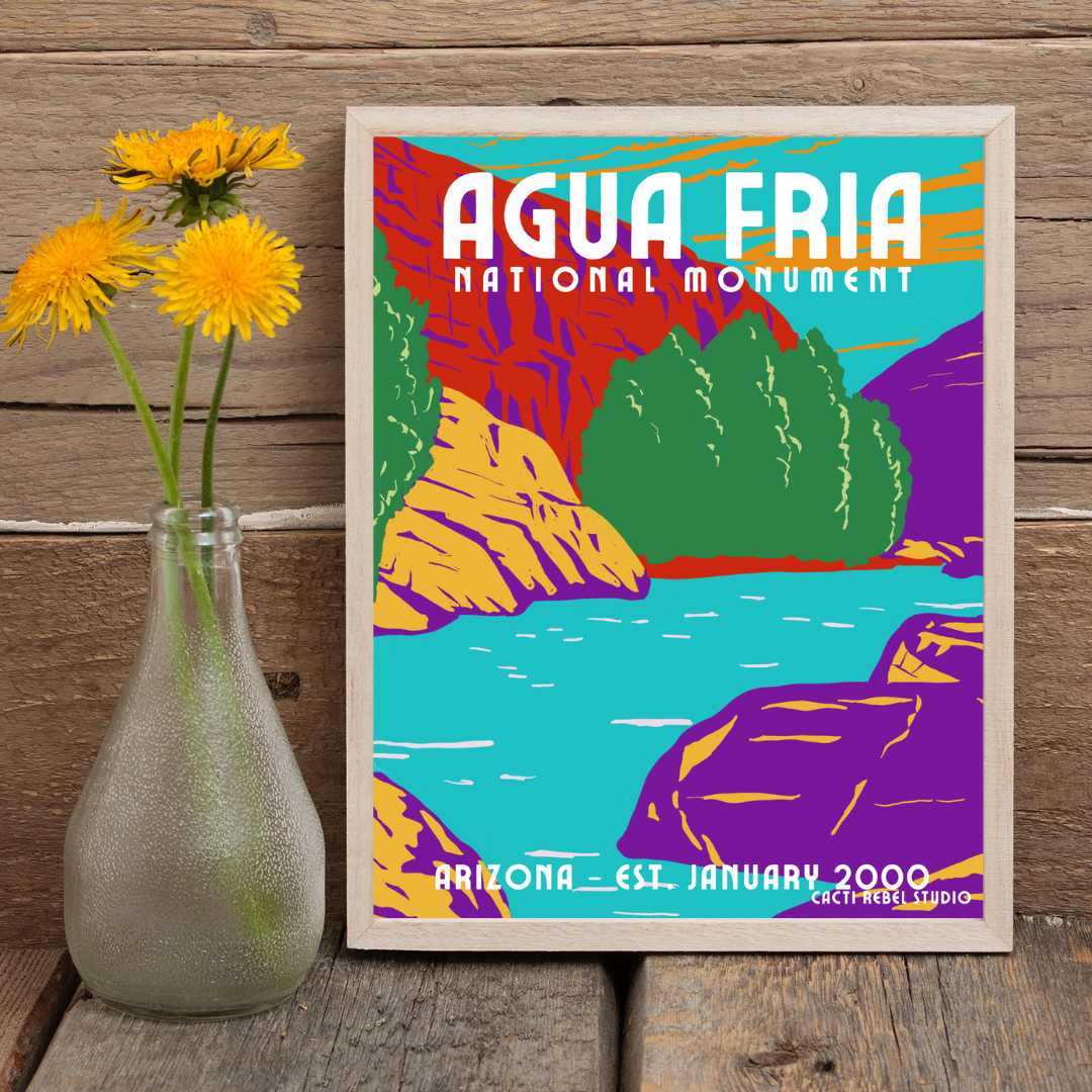 Agua Fria National Monument Whimsical Print + Canvas