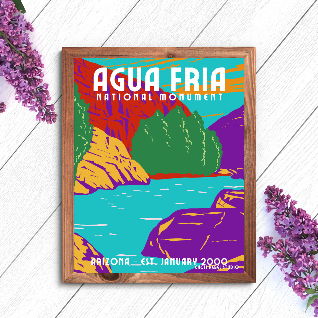 Agua Fria National Monument Whimsical Print + Canvas