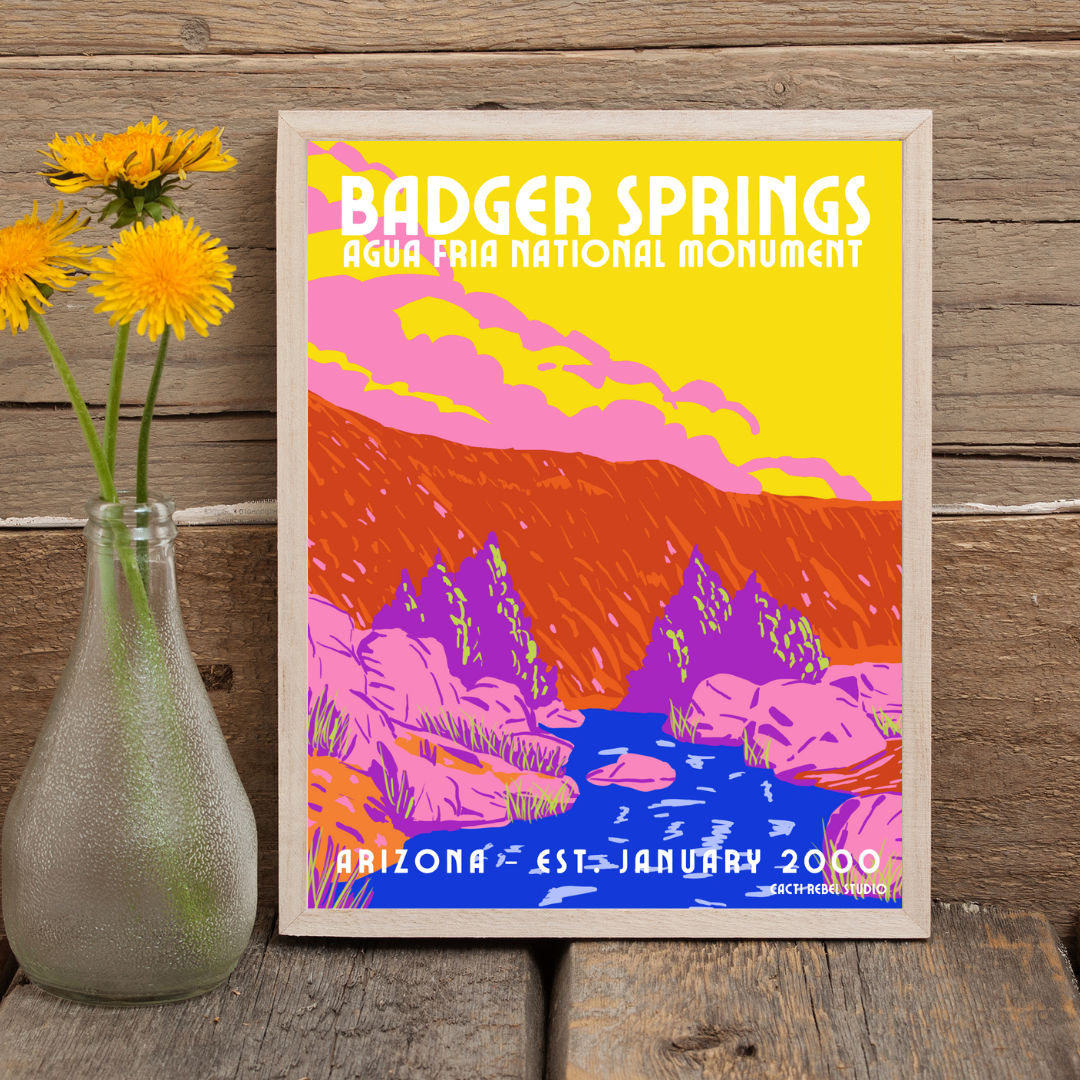 Badger Springs at Agua Fria Print + Canvas