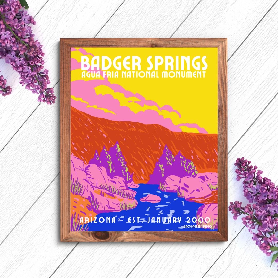 Badger Springs at Agua Fria Print + Canvas