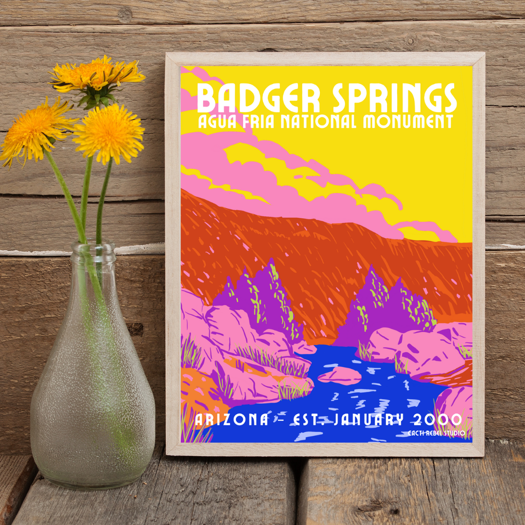 Badger Springs at Agua Fria Print + Canvas