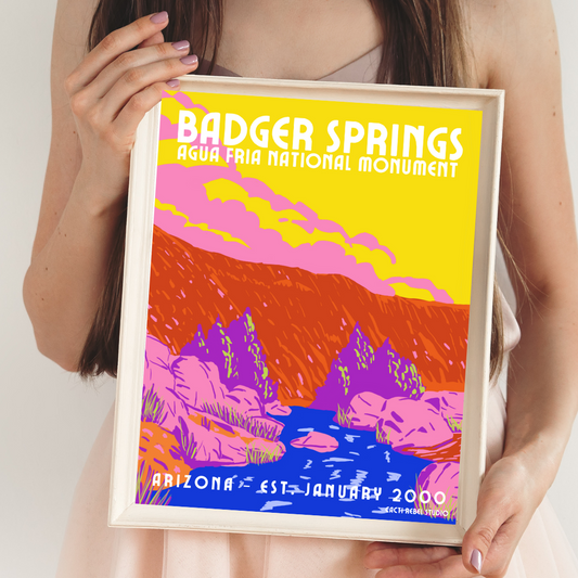 Badger Springs at Agua Fria Print + Canvas