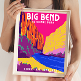 Big Bend National Park Whimsical Art Print