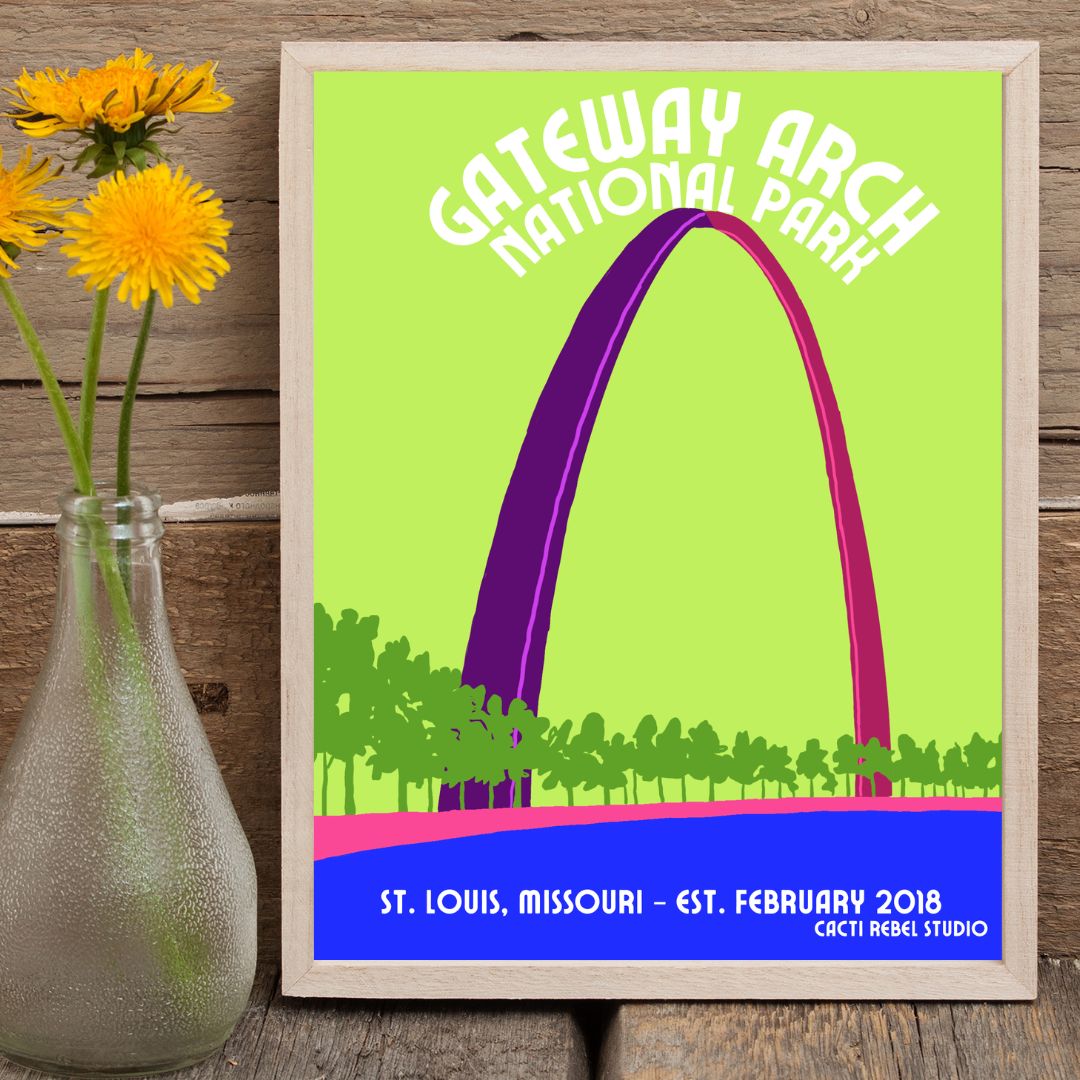 Gateway Arch National Park Art Print