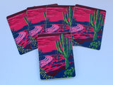 Saguaros at Sunset Whimsical Sticker