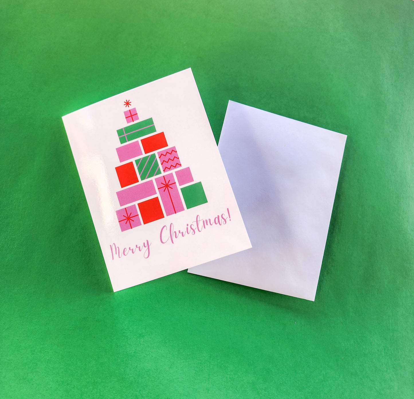Present Tree Merry Christmas Card
