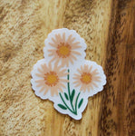 Peach Flower Mini Sticker
